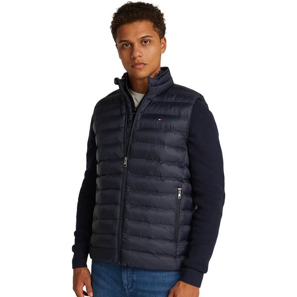 Tommy Hilfiger Mens Core Packable Recycled Vest - Desert Sky - M