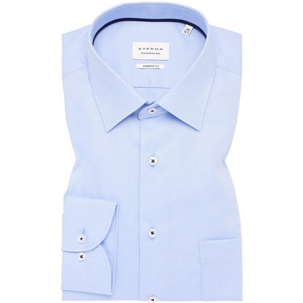 Eterna Mens Structured Modern Fit Shirt - Blue - 48