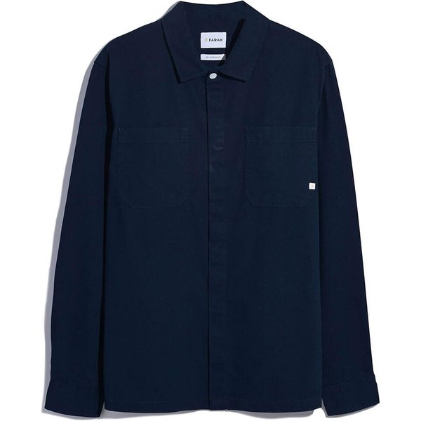 Farah Mens Leon Shirt - True Navy - XS