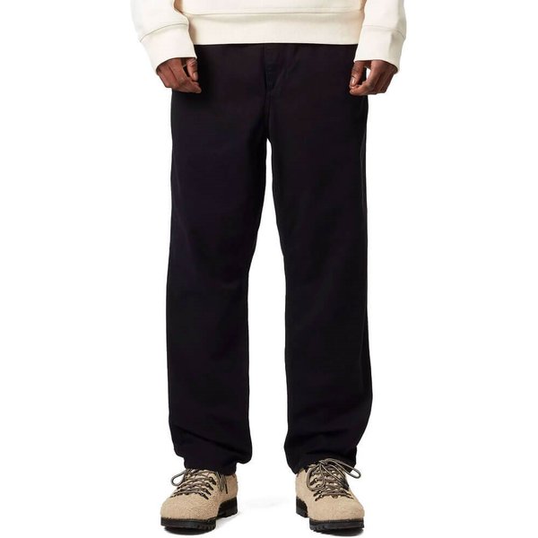 Carhartt WIP Mens Flint Pants - Black (Garment Dyed) - L
