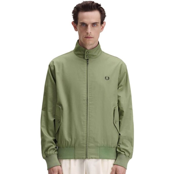 Fred Perry Mens Classic Harrington Jacket - Olive Mint - XS