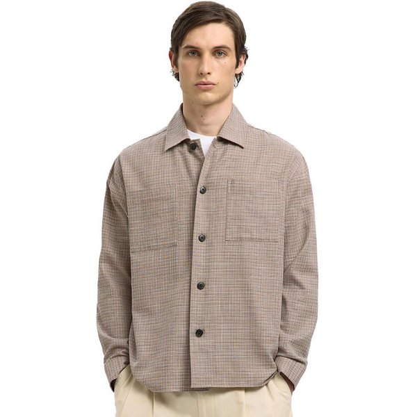 Selected Homme Mens Henry Relaxed Fit Overshirt - Sand - L