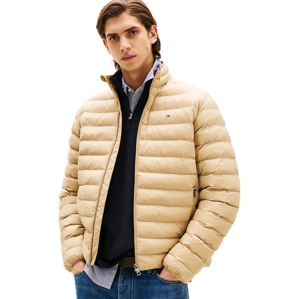 Tommy Hilfiger Mens Relaxed Packable Padded Jacket - Camel - 2XL