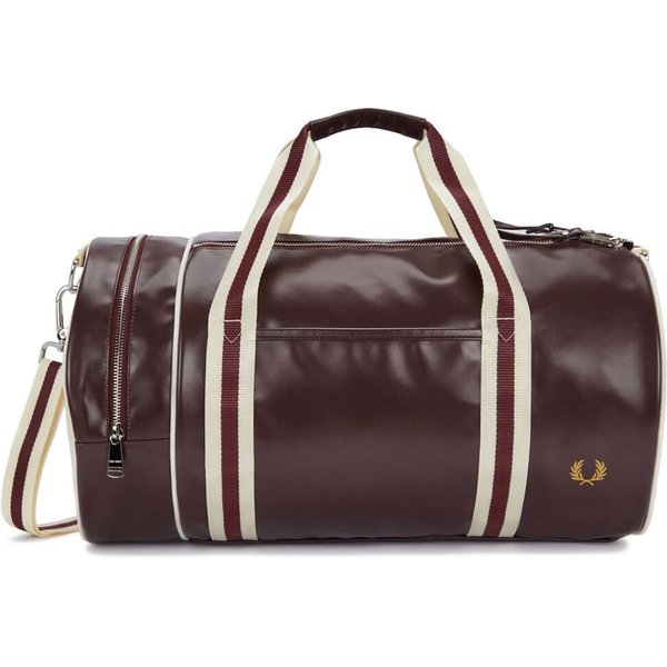 Fred Perry Classic Barrel Bag - Oxblood - One
