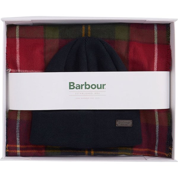 Barbour Swinton & Galingale Gift Set - Winterberry Tartan - One