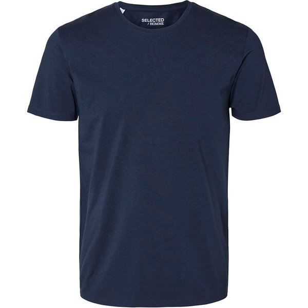 Selected Homme Mens New Pima T-Shirt - Navy Blazer - 2XL