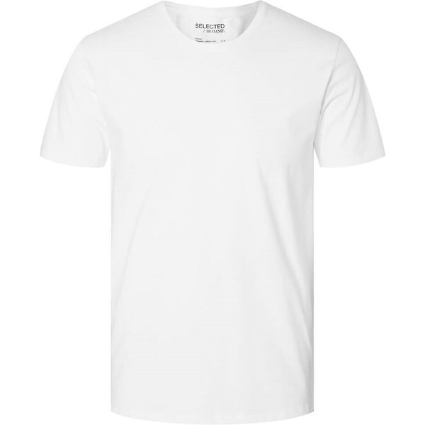 Selected Homme Mens New Pima T-Shirt - White - 2XL