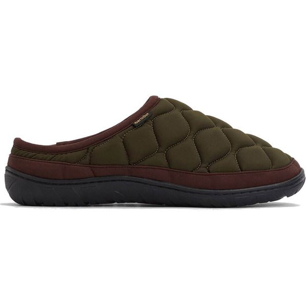 Barbour Mens Outdale Slippers - Olive/Brown - S