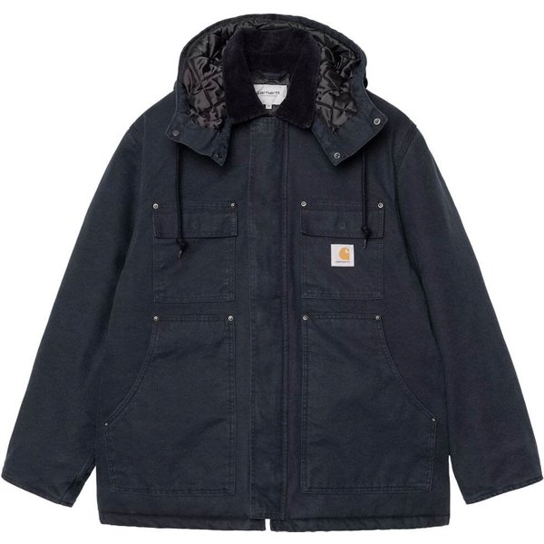 Carhartt WIP Mens Ambel Coat - Deep Night (Stone Washed) - XL