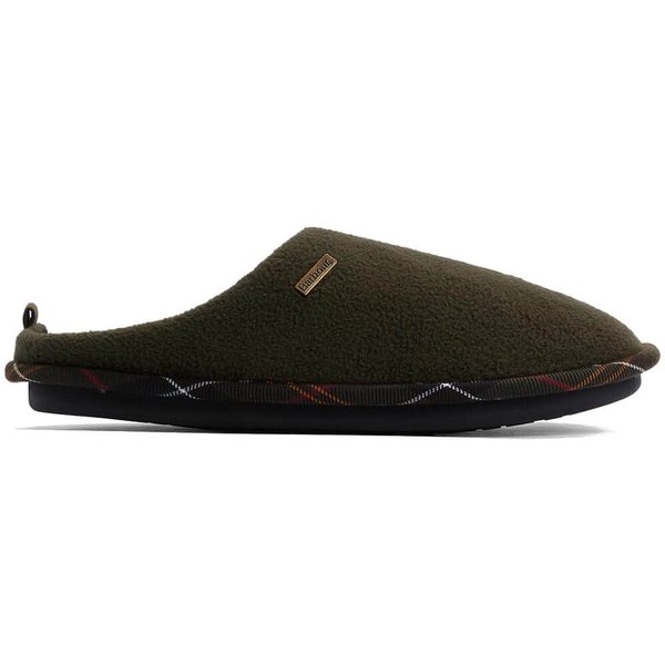 Barbour Mens Hexham Slippers - Olive - 7