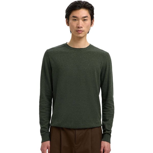 Selected Homme Mens Berg Long Sleeve Knitted Jumper - Forest Night - 2XL