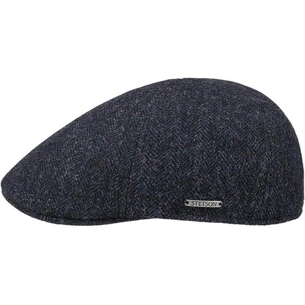 Stetson Texas Wool Herringbone Cap - Navy - M