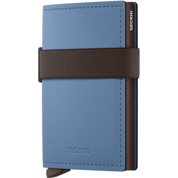 Secrid Bandwallet - Matte Steel Blue-Brown - One