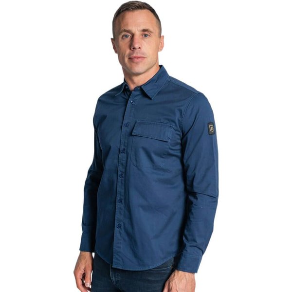 Tommy Bowe XV Kings Clothing Mens Flounder Overshirt - Admiral - XL