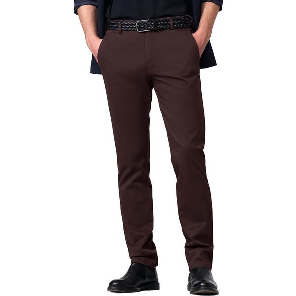 Meyer Mens Bonn Oslo Stretch Chinos - Burgundy - 38W X 30L
