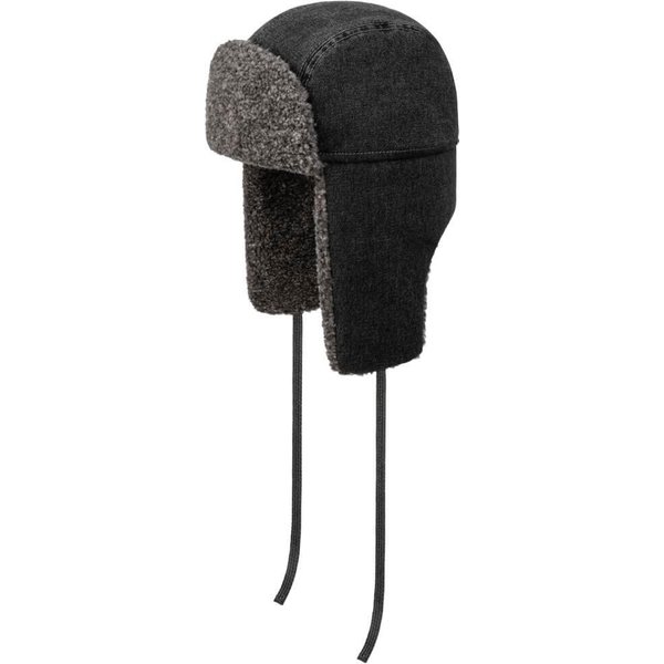 Stetson Bomber Denim Garage Aviator Hat - Black - L