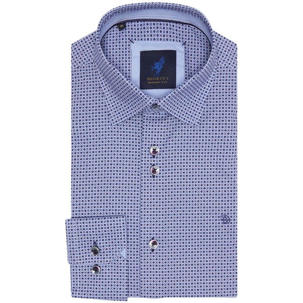 Benetti Mens Maddison Shirt - Navy - 2XL