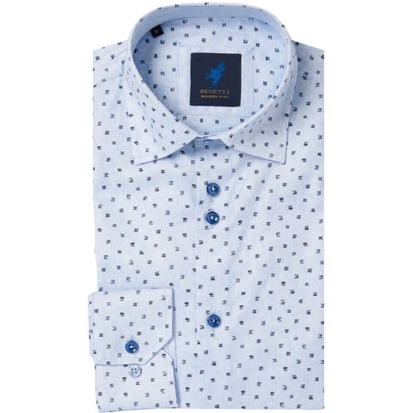 Benetti Mens Fulham Shirt - Sky - L
