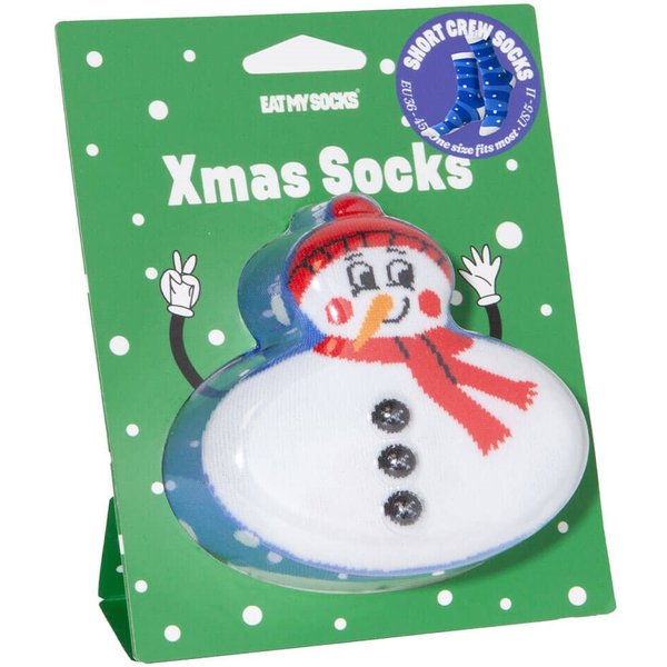 Eat My Socks Xmas Snowman Socks - One