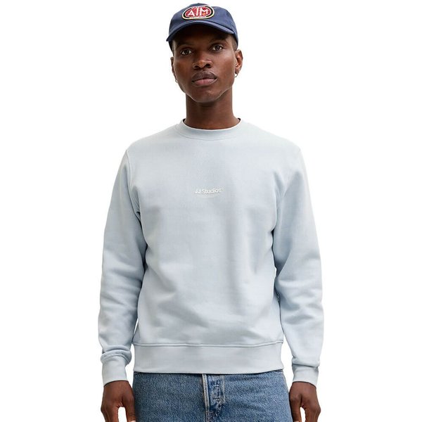 Jack And Jones Mens Soho Printed Sweatshirt - Celestial Blue - XL
