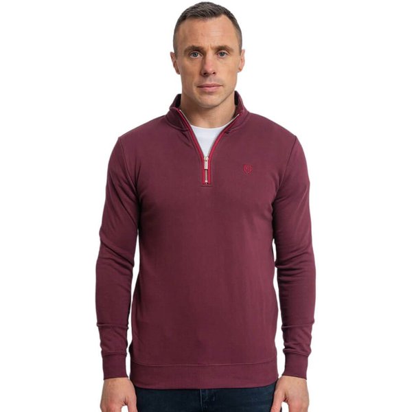 Tommy Bowe XV Kings Clothing Mens Falcons 1/4 Zip Sweater - Plummet - L