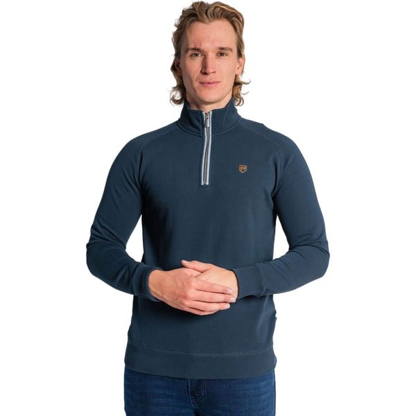 Tommy Bowe XV Kings Clothing Mens Falcons 1/4 Zip Sweater - Navy - L