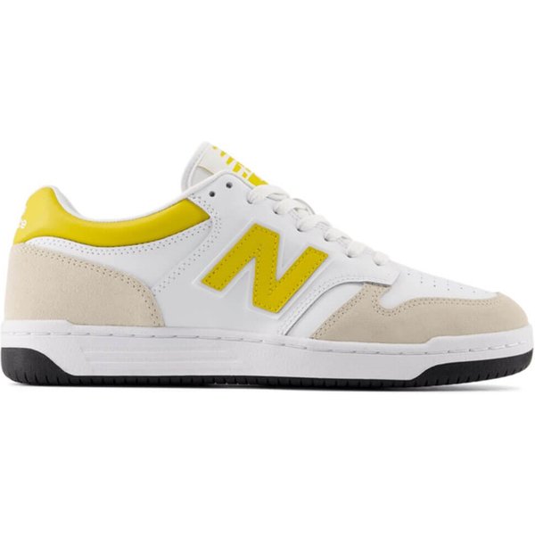 New Balance Mens 480 Trainers - White/Yellow - 7