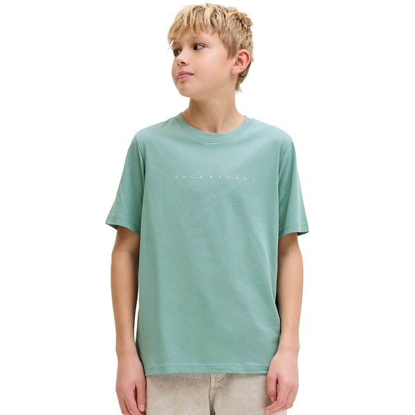 Jack And Jones Boys Star Logo T-Shirt - Mineral Blue - 8