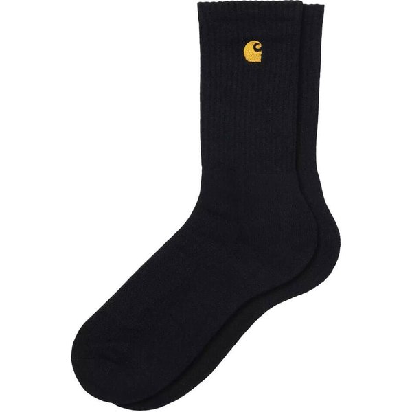 Carhartt WIP Mens Chase Socks - Black/Gold - One