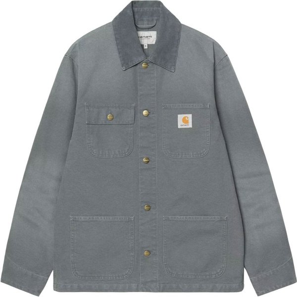 Carhartt WIP Mens Michigan Coat - Cozy Blue (Stone Canvas) - S