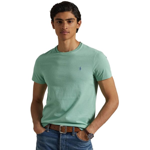 Polo Ralph Lauren Mens Custom Slim Fit Jersey T-Shirt - Celadon - M