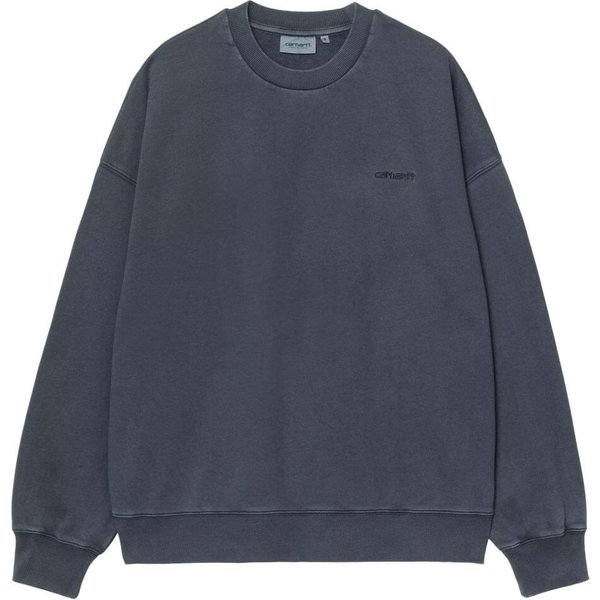 Carhartt WIP Mens Benton Sweatshirt - Carbon (Garment Dyed) - S
