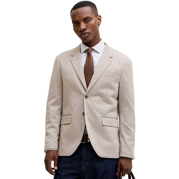 Jack And Jones Mens Martin Leon Blazer - Morel - 46