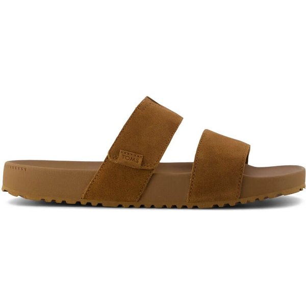 Toms Mens Nico Sandals - Walnut Brown Suede - 9