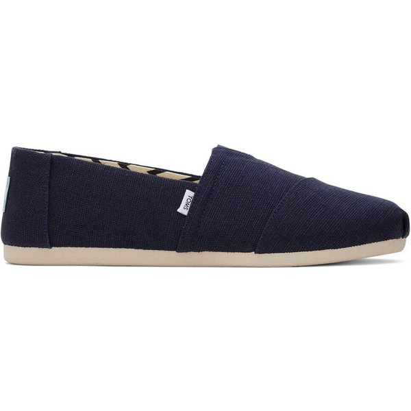 Toms Mens Alpargata Loafers - Navy Heritage Canvas - 7