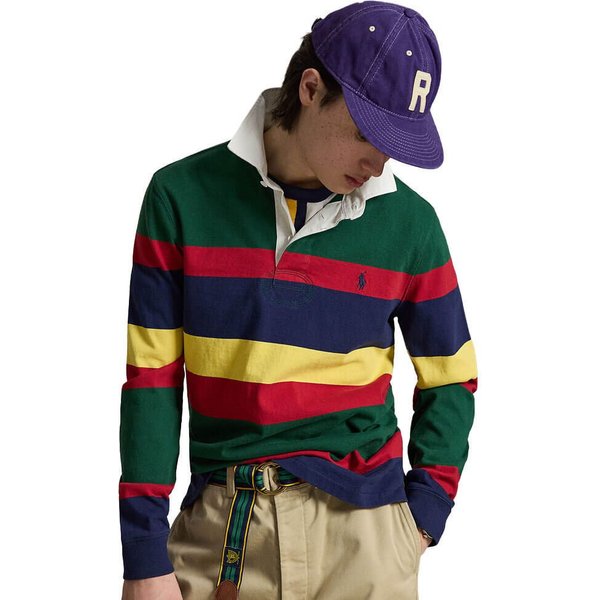 Polo Ralph Lauren Mens The Iconic Rugby Shirt - New Forest Multi - M