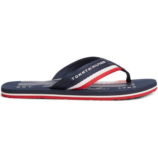 Tommy Hilfiger Mens Patch Hilfiger Beach Sandals - Desert Sky - 7