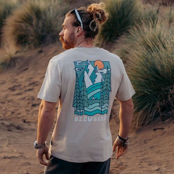 Bleubird Trailhead T-Shirt - Off White - M