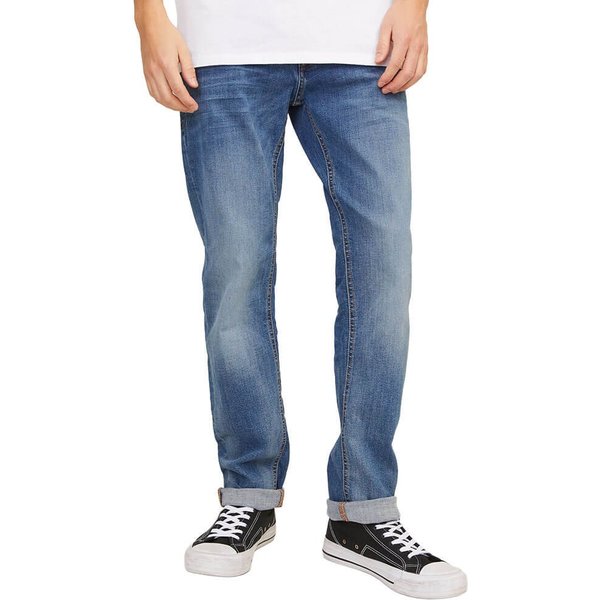 Jack And Jones Mens Tim 781 Slim Straight Jeans - Blue Denim - 30W X 30L