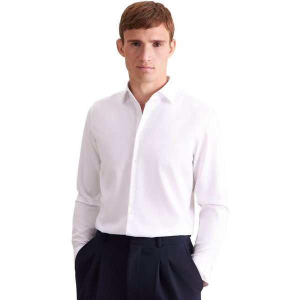 Seidensticker Mens Slim Formal Shirt - White - 37
