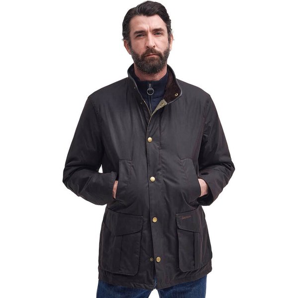 Barbour Mens Hereford Wax Jacket - Rustic - L