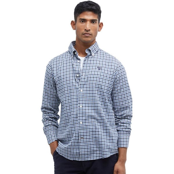 Barbour Mens Finkle Tailored Shirt - Navy - 2XL