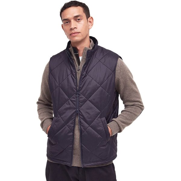 Barbour Mens Finn Quilted Gilet - Navy - M