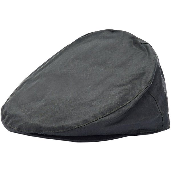 Barbour Waxed Flat Cap - Sage - M