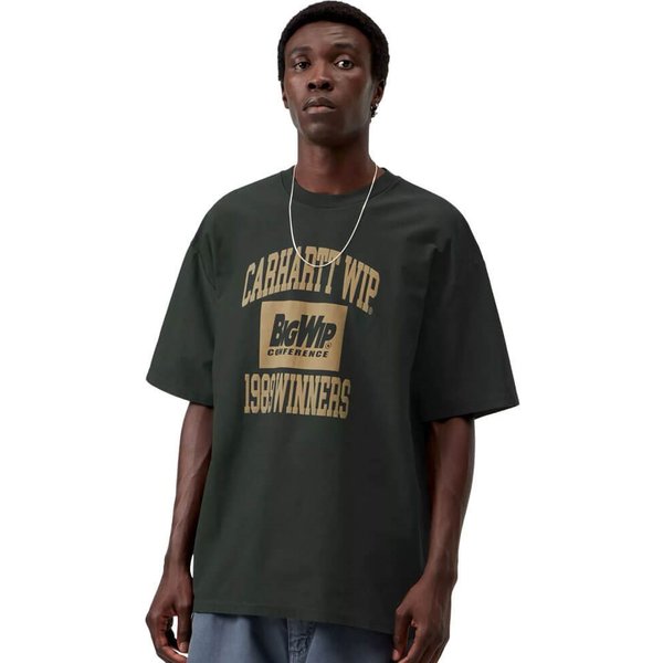 Carhartt WIP Mens 1989 Winners T-Shirt - Raven (Heavy Stone Wash) - S