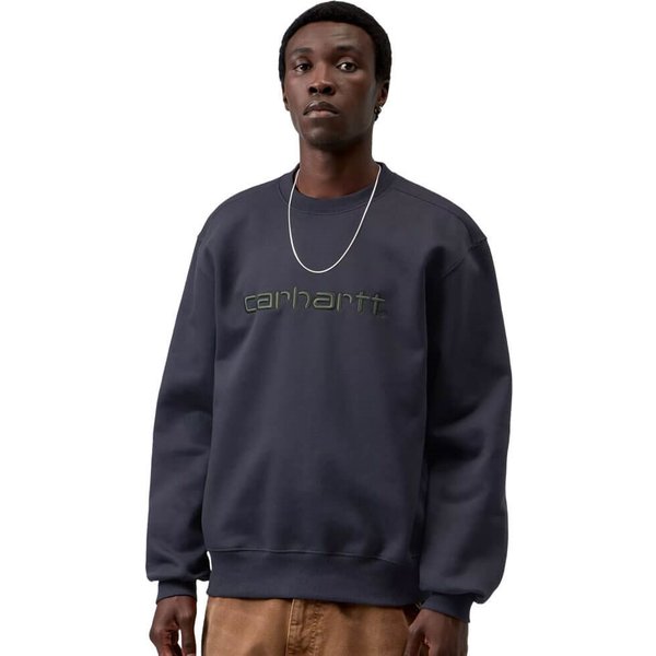 Carhartt WIP Mens Carhartt Sweatshirt - Dark Navy/Dark Scarab - 2XL