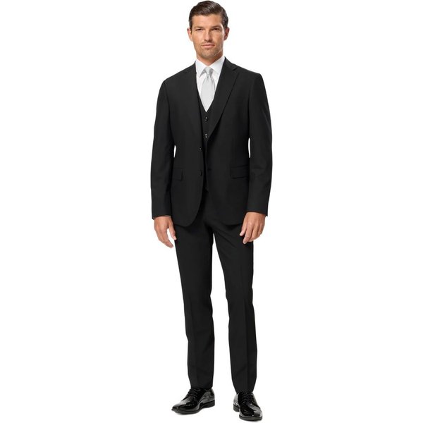 Benetti Mens Carnaby Lester Fit Suit - Black