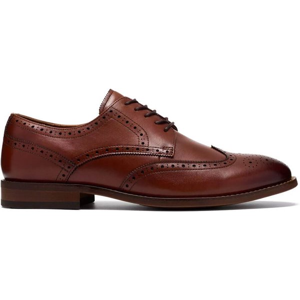 Clarks Mens Bowburn Tip Shoes - Tan Leather - 10
