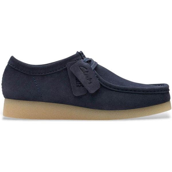 Clarks Originals Mens Wallabee EVO Shoes - Navy Suede - 8