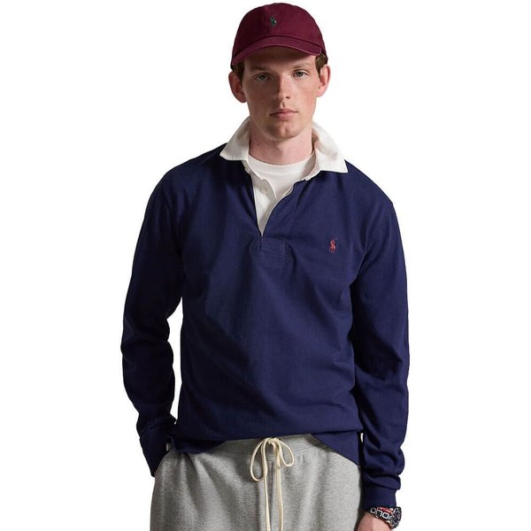 Polo Ralph Lauren Mens The Iconic Rugby Shirt - Newport Navy - 2XL